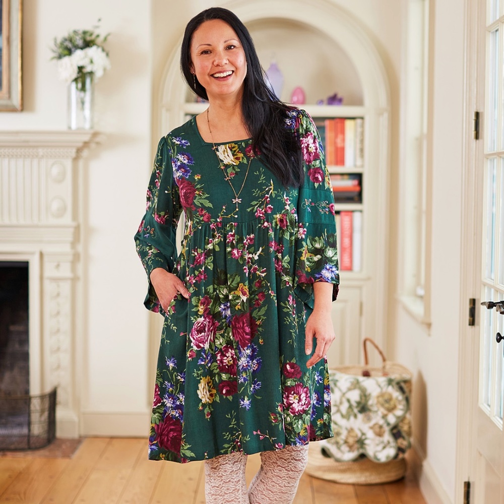NWT Cottage Rose Peasant Dress Holiday Dress